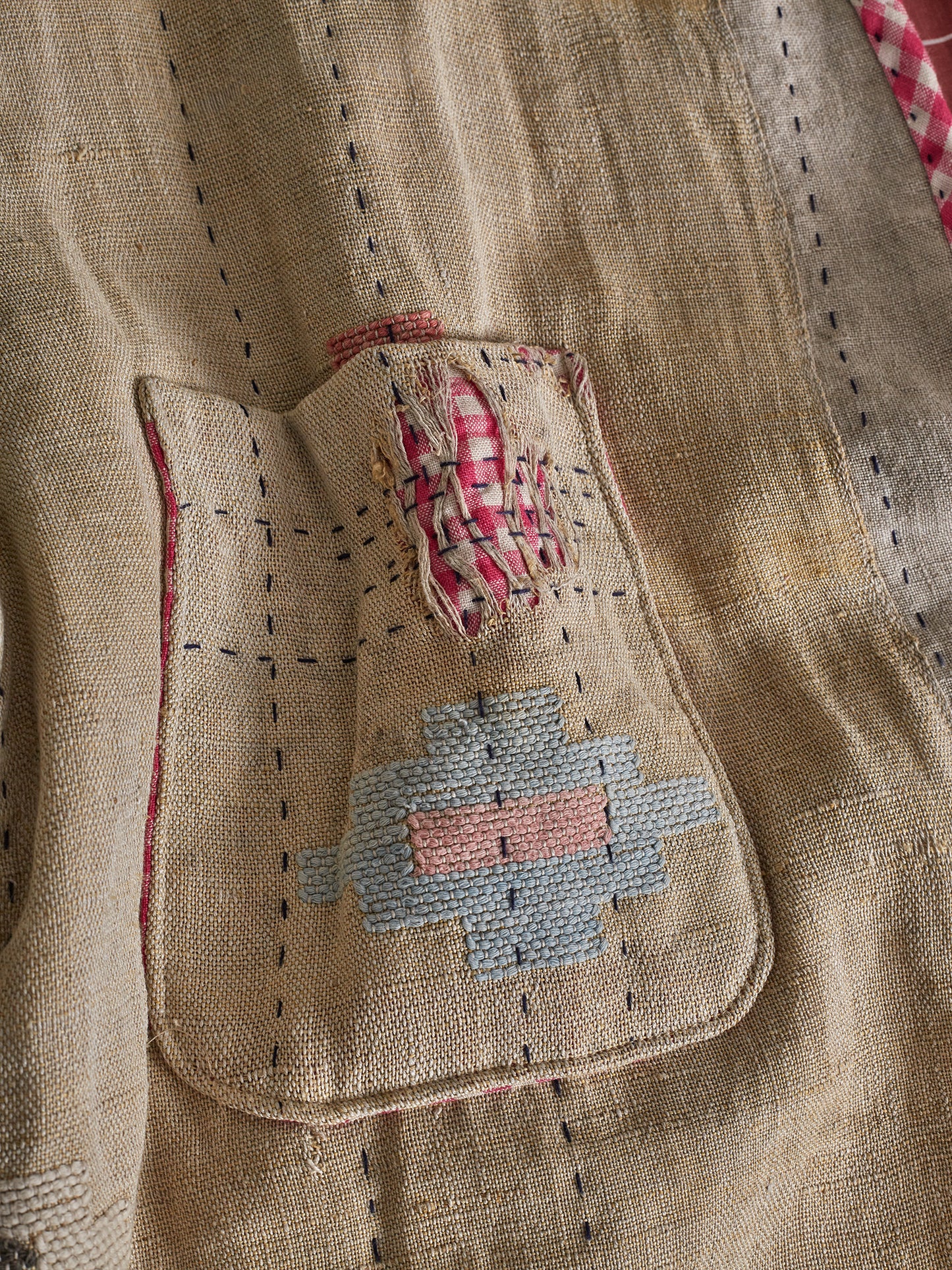 Collarless Chore Jacket - Blanket