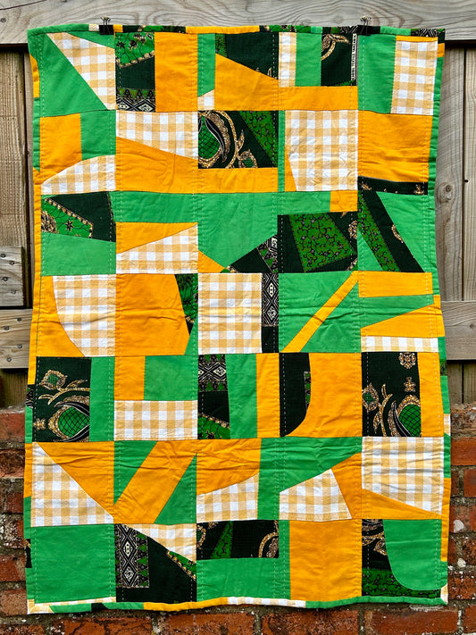 Green & Gold Small Quilt / Wall Hanging