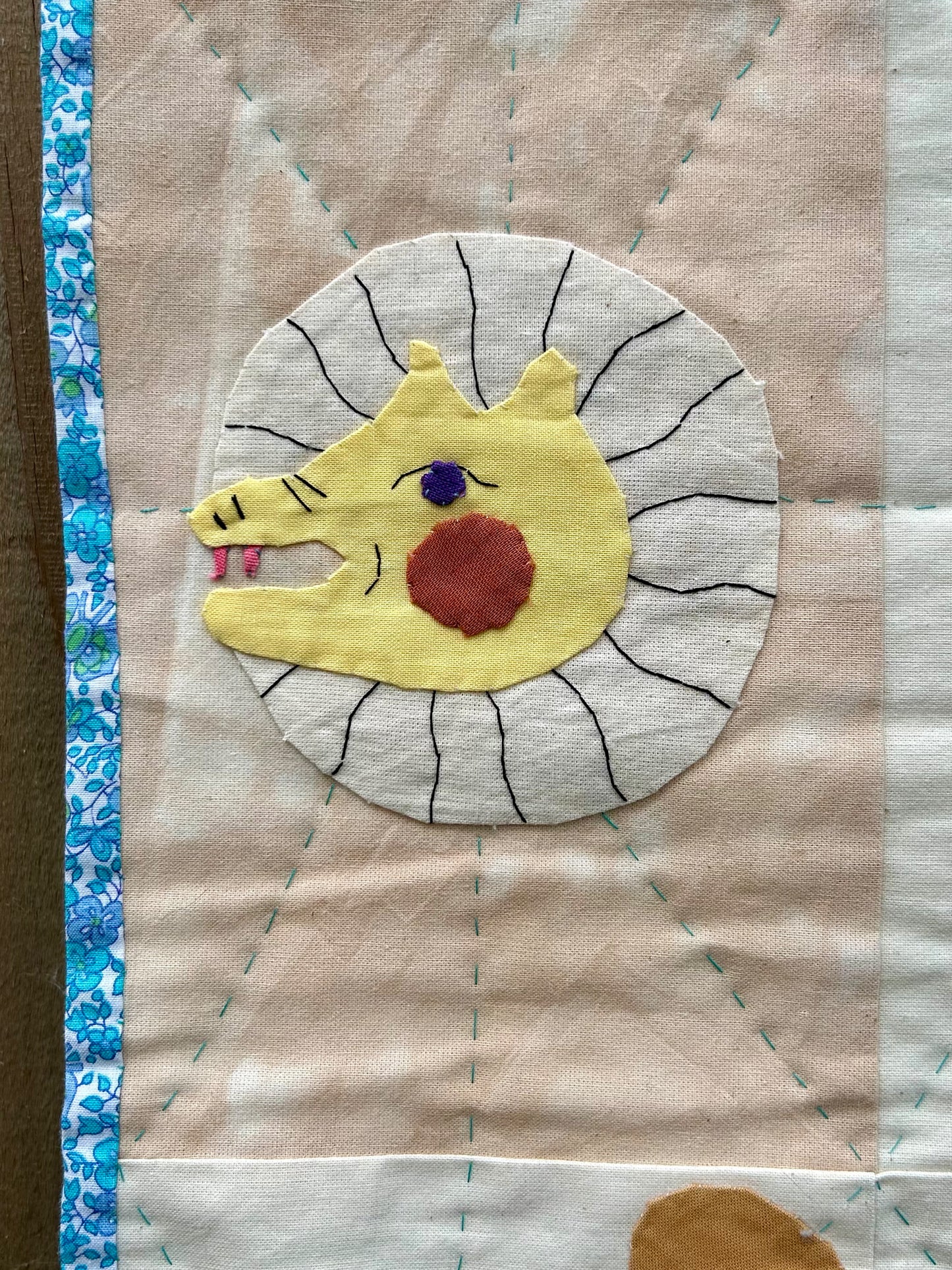 Tarot Appliquéd and Quilted Wall Hanging