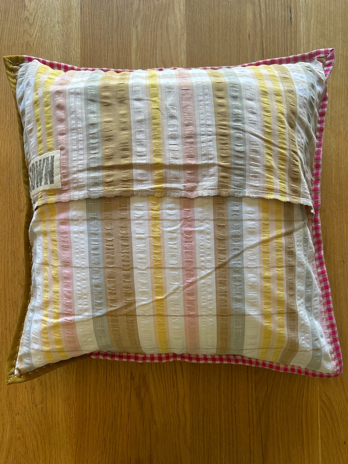 Winter 'Broken Dishes' Quilted Cushion Cover