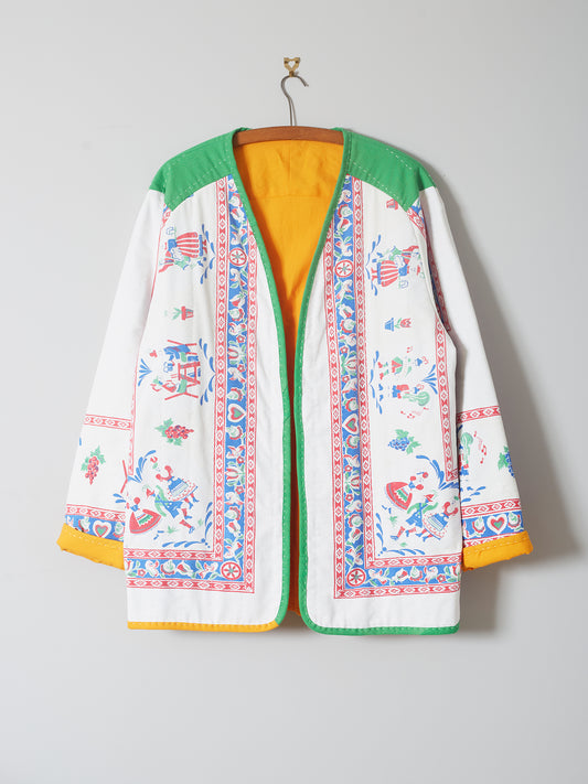 Raglan Sleeve Heirloom Jacket - Folk