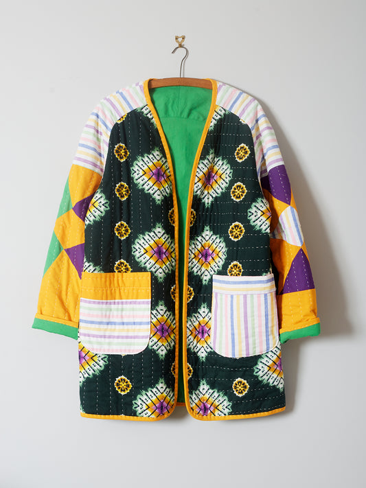 Raglan Sleeve Heirloom Jacket - Mardi gras